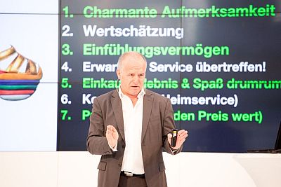 Pompe live auf der Bühne - Modemesse Leipzig